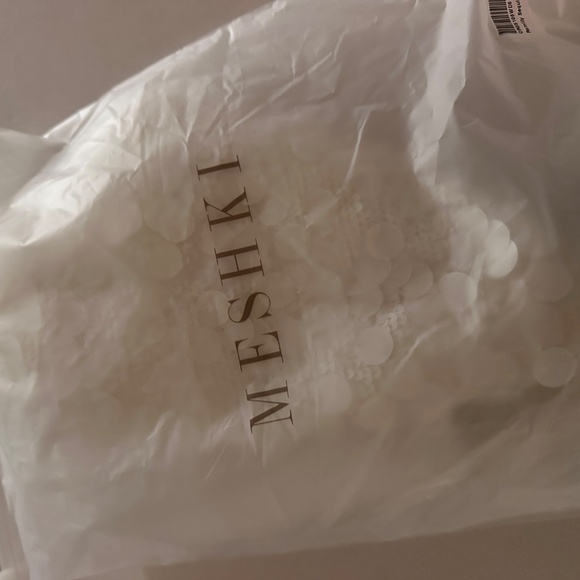 NWT Meshki Romilly Sequin Mini Dress Ivory Size Small - Picture 9 of 9